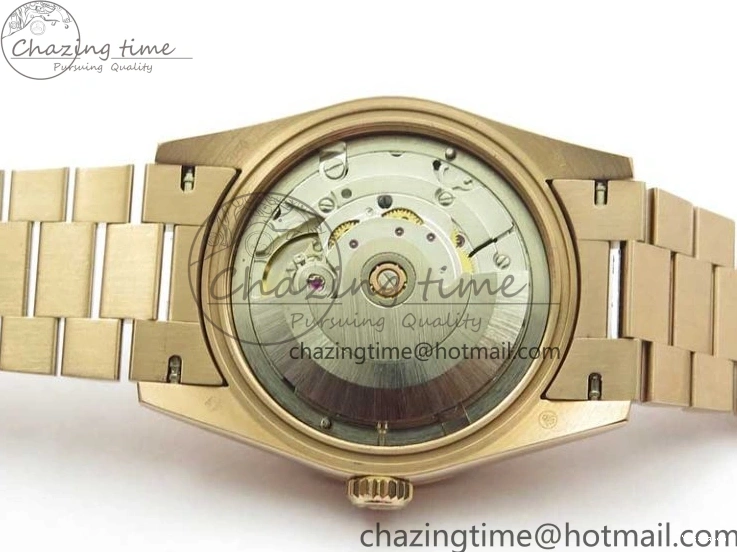 Bracelet Day-Date Dial Silver on Crystal RG A2836 Best Edition 128235 Marker Crystal BP President 36mm RG 0511